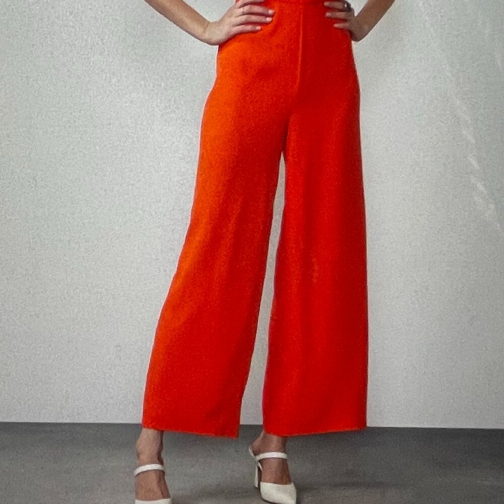 New York & Company, S, Regular/Tall Orange, Flair Leg, Jumpsuit, NEW with tags! - Picture 2 of 16
